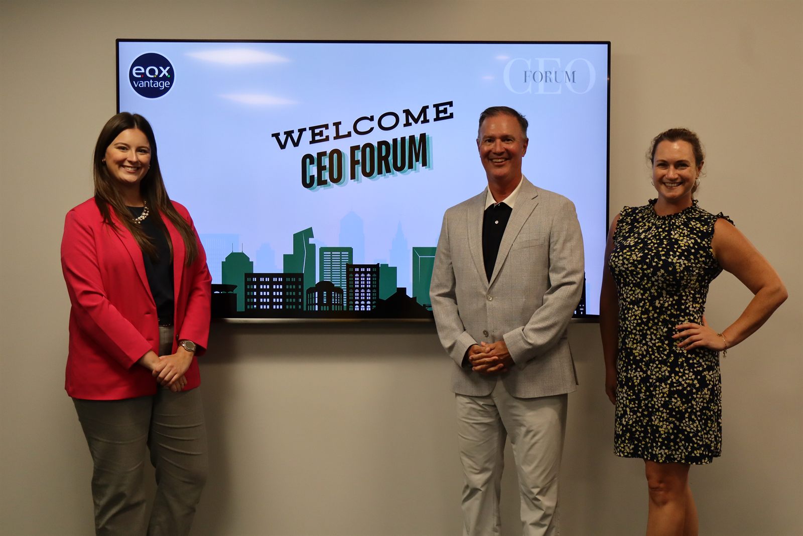 The CEO Forum group welcomed at EOX Vantage